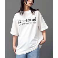 mili an deni/ミリアンデニ mili an deni 半袖フレンチロゴプリントTシャツ/508150831