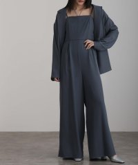 PourVous/プールヴー PourVous セットアップパーティードレス結婚式二次会&ワイドパンツオールインワンチェーンネックカットセレモニーフォーマルロング丈オケージョンド/508151129