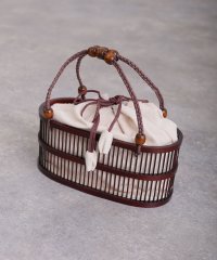 PourVous/プールヴー PourVous モダンカゴバッグゆかた巾着和装和風袴レトロ麻竹 フォーマル ワンピース パーティードレス 20代 30代 40代/508151144