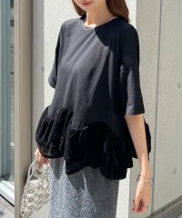 futier land/フューティアランド Futier Land 裾フリルルーズTシャツ/508151153