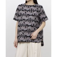 KANKAN/カンカン KANKAN CHIZURI CAT プリントブラウス/508151310