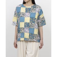 KANKAN/カンカン KANKAN 四角パッチプリントルーズブラウス/508151315