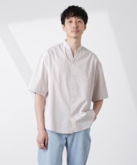 nano・universe/「大人のワイドシャツ」バンドカラー 半袖/507858620