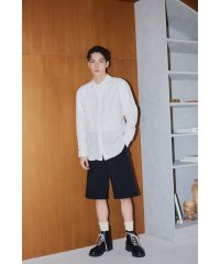 agnes b. HOMME/メンズ リネンキャンバス 長袖 シャツ "Andre"/508048632