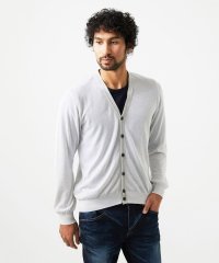 MICHEL KLEIN HOMME/ダイアゴナル柄ニットカーディガン/508103499