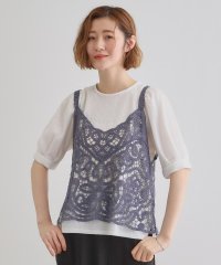 grove/1枚でお洒落に決まるレースビスチェ×ブラウスSET/508121175