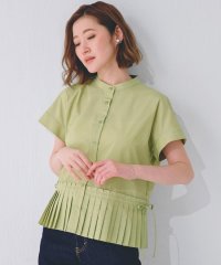 grove/キレイに見えて嬉しい 裾プリーツシャツ/508121177