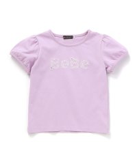 BeBe/【WEB限定】発泡プリントお花ロゴ天竺半袖Tシャツ(100~140cm)/508128459