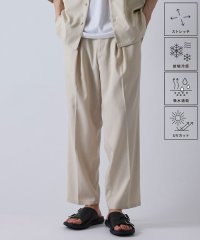 JUNRed/【セットアップ対応】j.n.r.d/リネンライクカチオンテーパードワイドパンツ/508132411