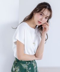 any SiS L/【接触冷感・UVカット・洗える】ビューティクール フレンチ ニットＴ/508148560