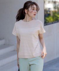 any SiS S/【接触冷感・UVカット・洗える】ビューティクール フレンチ ニットＴ/508148564