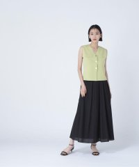 NATURAL BEAUTY BASIC/マイクロギンガムフレアスカート/508149068