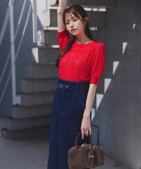 NATURAL BEAUTY BASIC/ベルテッドデニムスカート/508149069