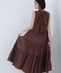 NATURAL BEAUTY BASIC/バックリボンティアードワンピース/508149072