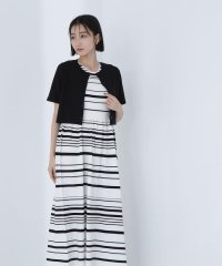 NATURAL BEAUTY BASIC/アンサンブルボーダーニットワンピース/508149074
