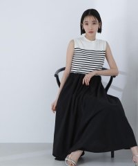NATURAL BEAUTY BASIC/タフタドッキングニットワンピース/508149075
