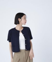 NATURAL BEAUTY BASIC/シルクブレンドカーディガン半袖/508149076