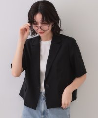 OPAQUE.CLIP/オペーク ドット クリップ OPAQUE.CLIP UV ストレッチリネンライクショートテーラードジャケット【洗濯機洗い可／抗ピル】/508151076