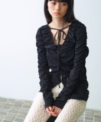  ＣＯＤＥ　Ａ/sheer gather cardigan/508151111