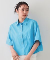 OPAQUE.CLIP/クロップドハーフスリーブシャツ【洗濯機洗い可】/508151212
