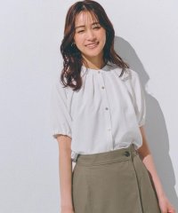 grove/【洗える・シワになりにくい】麻調スリーブドロストブラウス/508151231