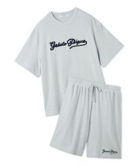 GELATO PIQUE HOMME/【ONLINE限定】【HOMME】パイルロゴ刺繍Tシャツ&ハーフパンツ/508151523