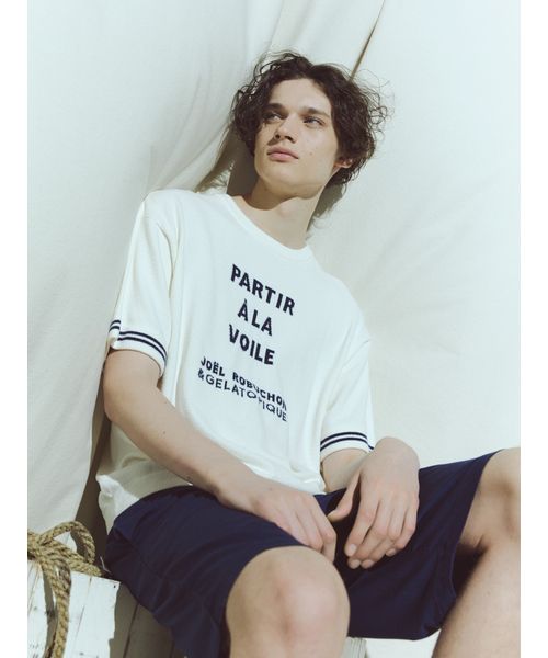 ジョエルロブション　レーヨンロゴTシャツ&ハフパンツ ジョエルロブションレーヨンロゴTシャツ&ハフパンツ