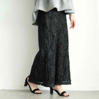 Sawa a la mode/サワアラモード Sawa a la mode ラインレースが目を惹くストレートスカート/508151841