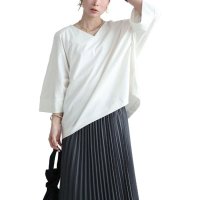 GOLD JAPAN/ゴールドジャパン GOLDJAPAN Vネックワイド袖ドルマンコットンカットソー/508151880