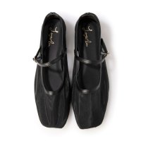 Launa lea/ラウナレア Launa lea 【25SS】チュールメリージェーンフラットパンプス(0597)/508151889