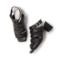 Launa lea/ラウナレア Launa lea 【25SS】6cmヒールリボン風グラディエーターサンダル(0599)/508151891