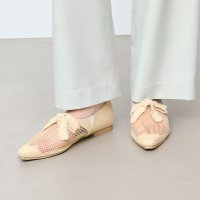 Launa lea/ラウナレア Launa lea 【25SS】メッシュリボンフラットシューズ(0603)/508151892