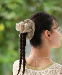 Green Parks/グリーン パークス Green Parks ・HALF TIME 大粒パール付きヘアシュシュ/508152593