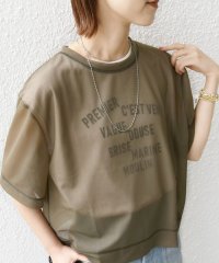 SHIPS WOMEN/〈手洗い可能〉シアー トリコット ショート スリーブ プルオーバー/508153447