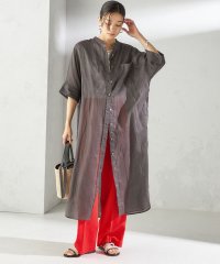 SHIPS WOMEN/〈手洗い可能〉ラミー 4 スタンドカラー シャツ ワンピース/508153449