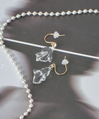 SHIPS WOMEN/【SHIPS別注】HARIO:ウェーブ ピアス/508153451