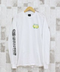 TopIsm/トップイズム TopIsm HUF ハフ ジュエリーロングスリーブバックプリントTシャツ クルーネック ロゴ プリント コットン ロンT カットソー トップス /508153593