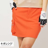 TopIsm/トップイズム TopIsm ゴルフスカート レディース ゴルフウェア gs GOLF インナーパンツ付 タイト ストレッチチノ素材 カーゴポケット ウエストゴム/508153606