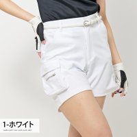 TopIsm/トップイズム TopIsm ゴルフショートパンツ レディース ゴルフウェア gs GOLF ハーフパンツ ストレッチチノ素材 カーゴポケット ウエストゴム おし/508153611