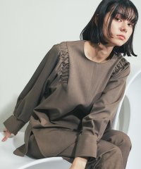 SMILE ORCHID/スマイルオーキッド SMILE ORCHID 肩ギャザーブラウス＆テーパードパンツ2点セットアップ/508153619