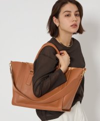 green label relaxing/【WEB限定】トラペーズ ワイドベルト トートバッグ / A4 / 通勤/508153702