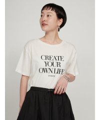 emmi atelier/フロッキーロゴTシャツ/508153802
