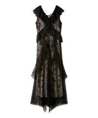 LILY BROWN/ラッフルフリルチュールドレス/508153808