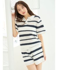SNIDEL HOME/ボーダーショートパンツ/508153826