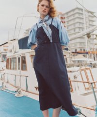 VIS/【POLO BCS】VIS別注フロントボタンツイルワンピース/508154110