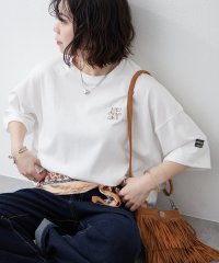 【NUNIFE】【サスティナブル素材】ワンポイント刺繍BIGTシャツ
