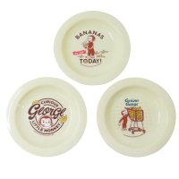 cinemacollection/シネマコレクション cinemacollection おさるのジョージ 小皿 小皿3Pセット 12cm スケーター プラスチック皿 キッズ 絵本キャラクター グ/508154198