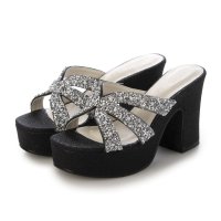 Mafmof/マフモフ Mafmof Realta(レアルタ)9.5cmヒールパール×ラメサンダル/508154417