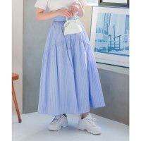 KOBE LETTUCE/コウベレタス KOBE LETTUCE [ Petitle / プチレ ] ラウンドギャザー切り替えロングスカート【エクストラプチ】 [M3672]/508154422