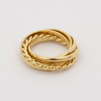 AGATHA PARIS/アガタ パリ AGATHA PARIS サンプリシテリング、5連クロス、ゴールド/508154457